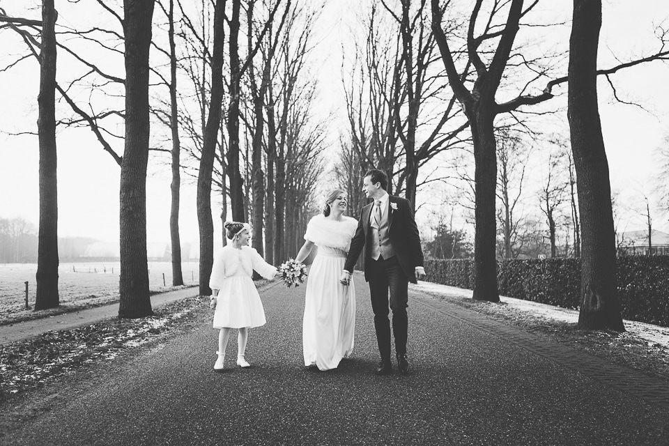 bruidsfotograaf, erik & Mieneke, winterbruiloft, winterwedding, sneeuw, bruiloft, fotograaf, danielle blokland, Putten, Nijkerk, Koetshuis, 19 januari 2017