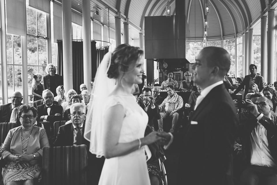 Bruiloft, Jan Willem & Ellen, Oranjerie, Barneveld, ceremonie, huwelijks voltrekking